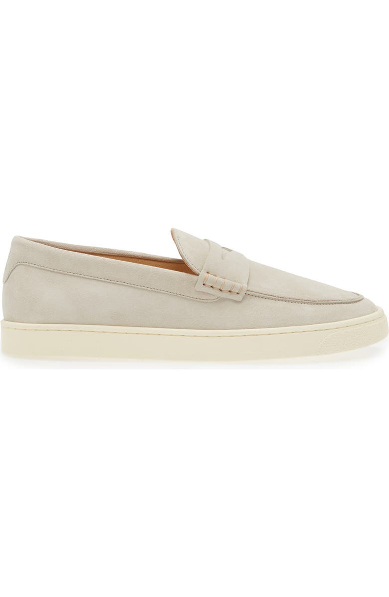 Brunello Cucinelli Suede Slip-On Deck Shoe, Alternate, color,
