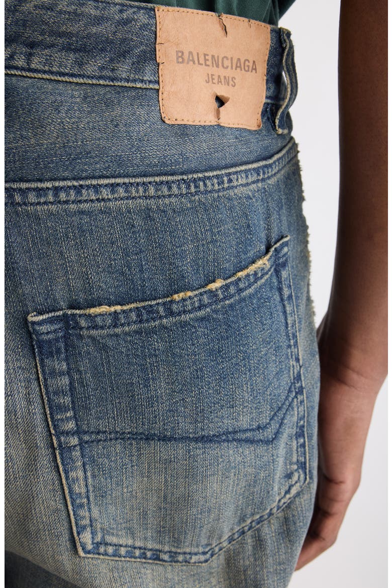 Relaxed Fit Jeans, Alternate, color, NAVY/ GREEN/ YELLOW
