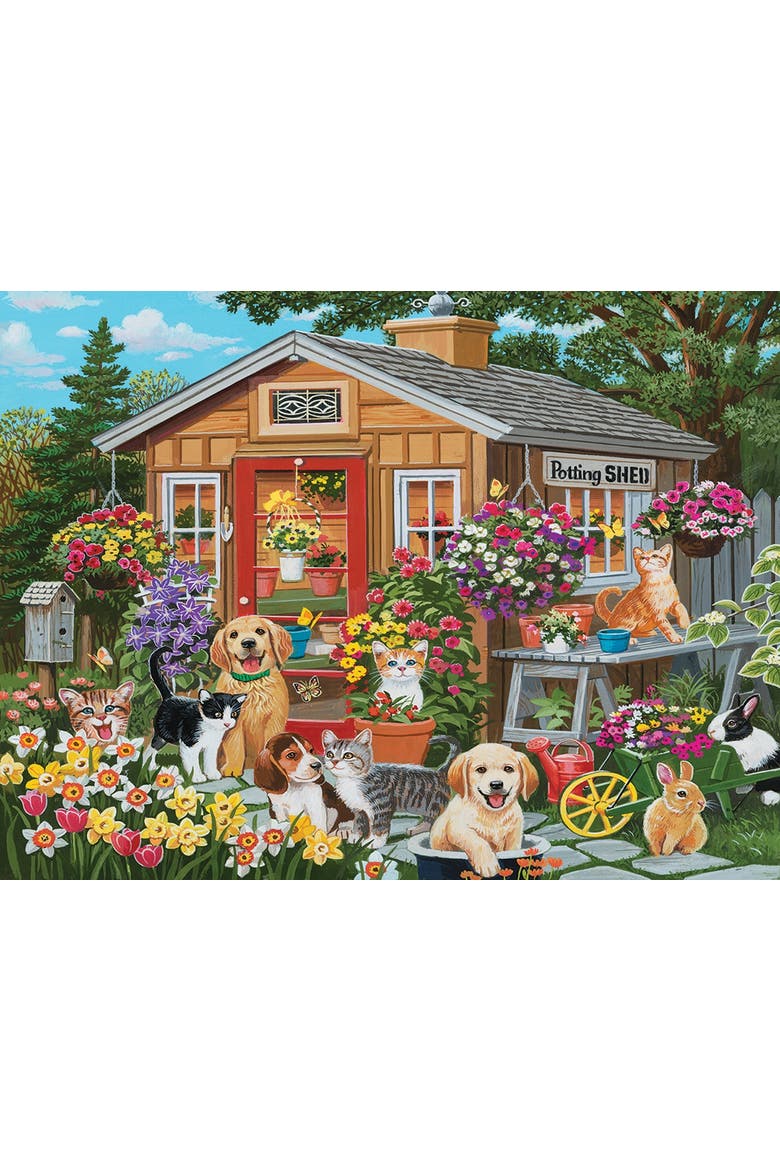 Backyard Potting Shed 500 piece Jigsaw Puzzle for Adults, Alternate, color, Multicolor