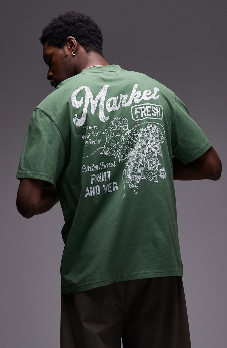 Topman Market Fresh Graphic T-Shirt, Alternate, color,
