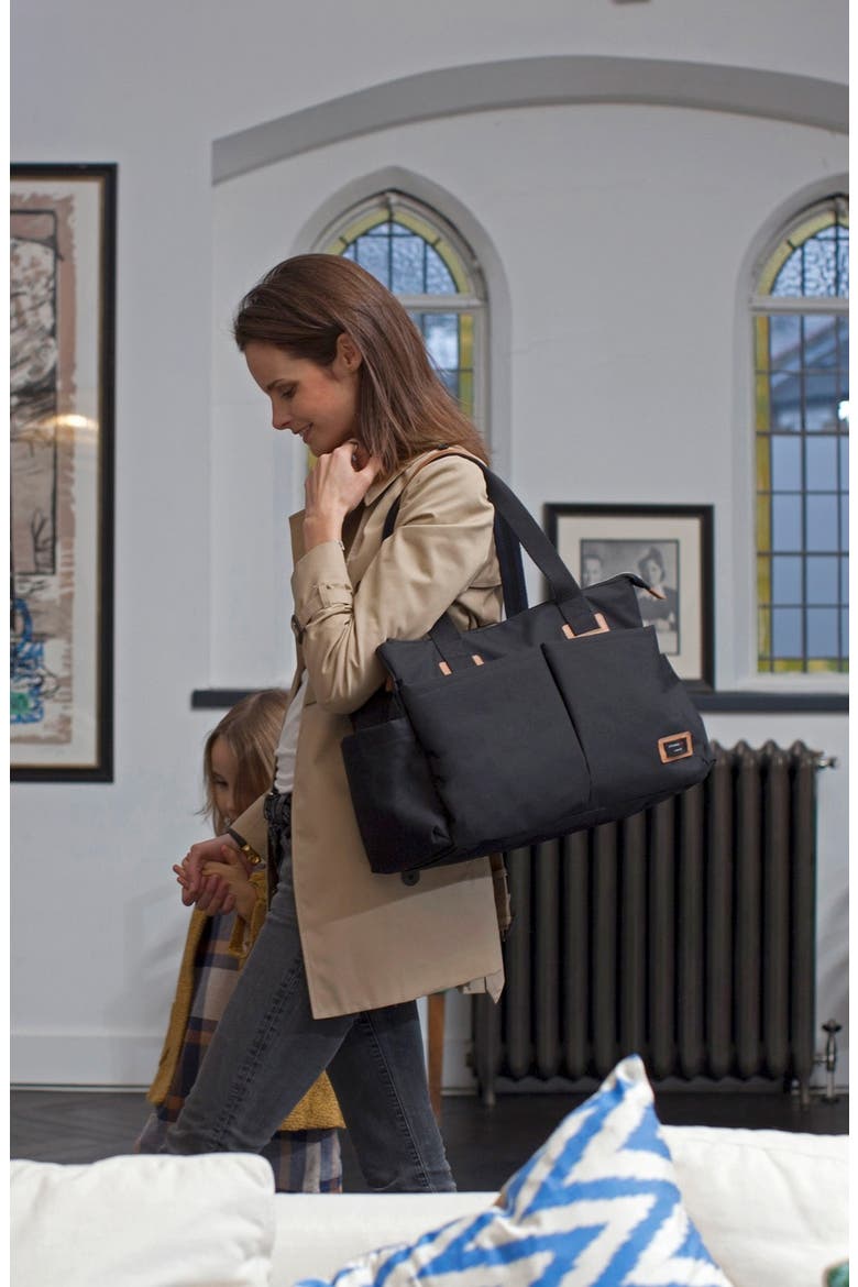 Diaper Shoulder Bag, Alternate, color, BLACK