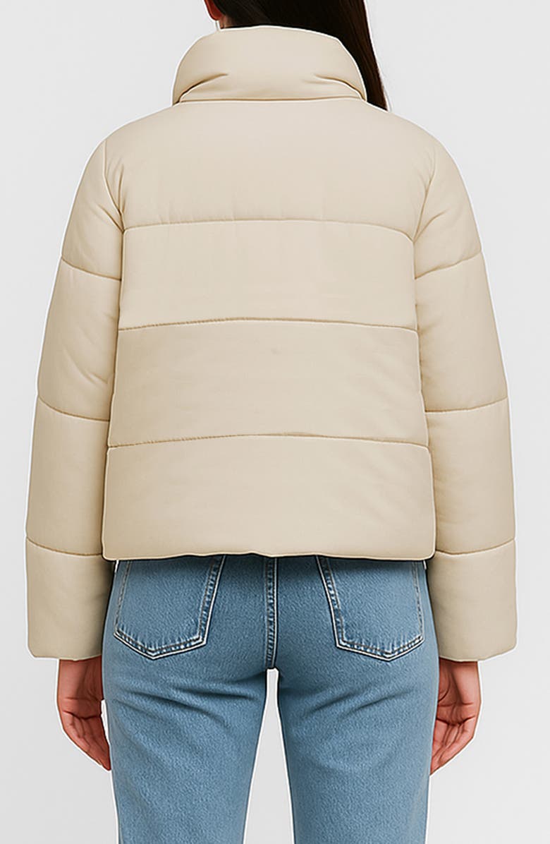 Noize Amanda Short Puffer Jacket, Alternate, color, Beige