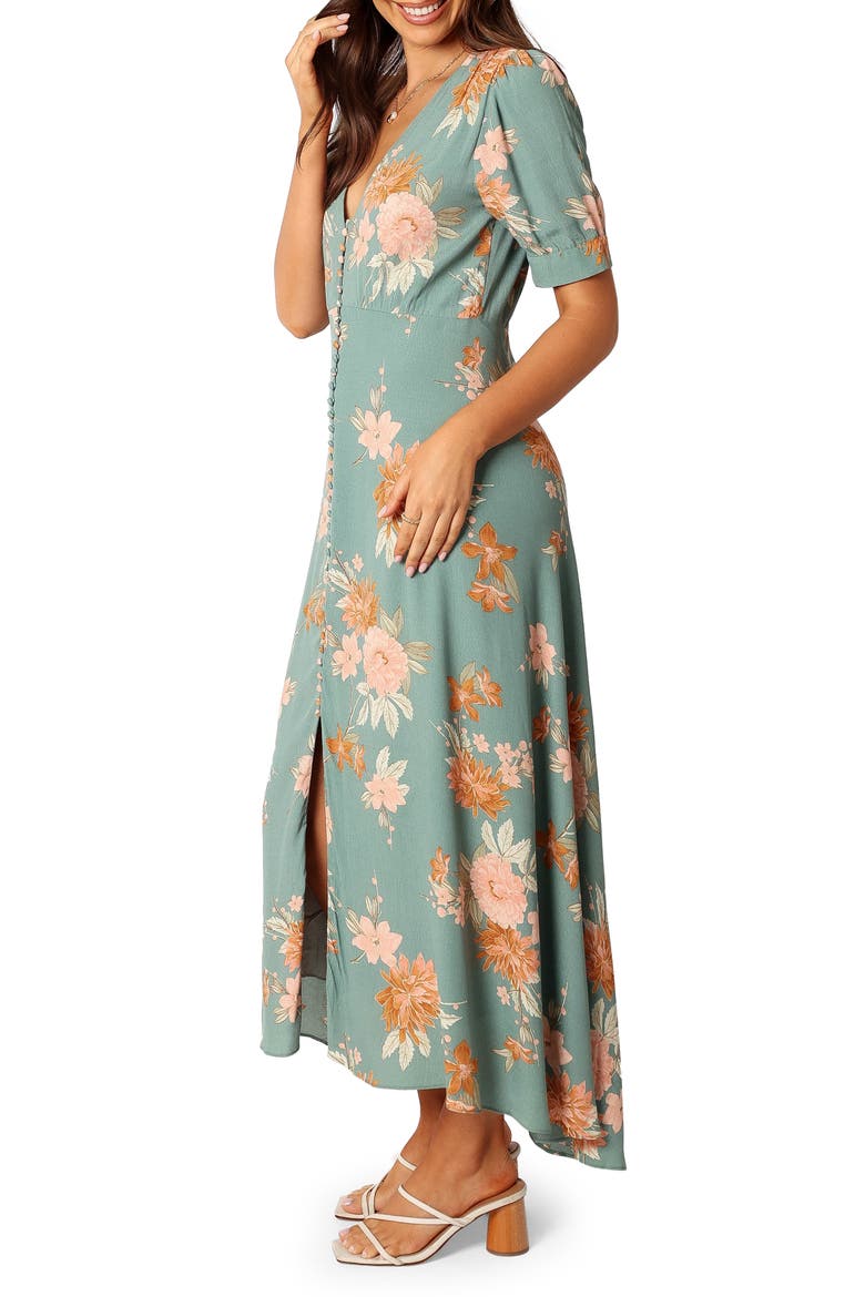 Frampton Floral Short Sleeve Dress, Alternate, color, BLUE FLORAL