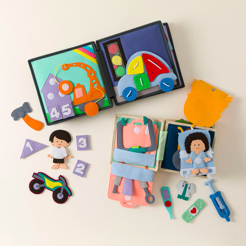 Pretend Play Busy Books by Educating AMY