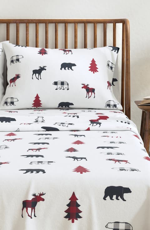 Turkish Cotton Flannel Lodge Sheet Set