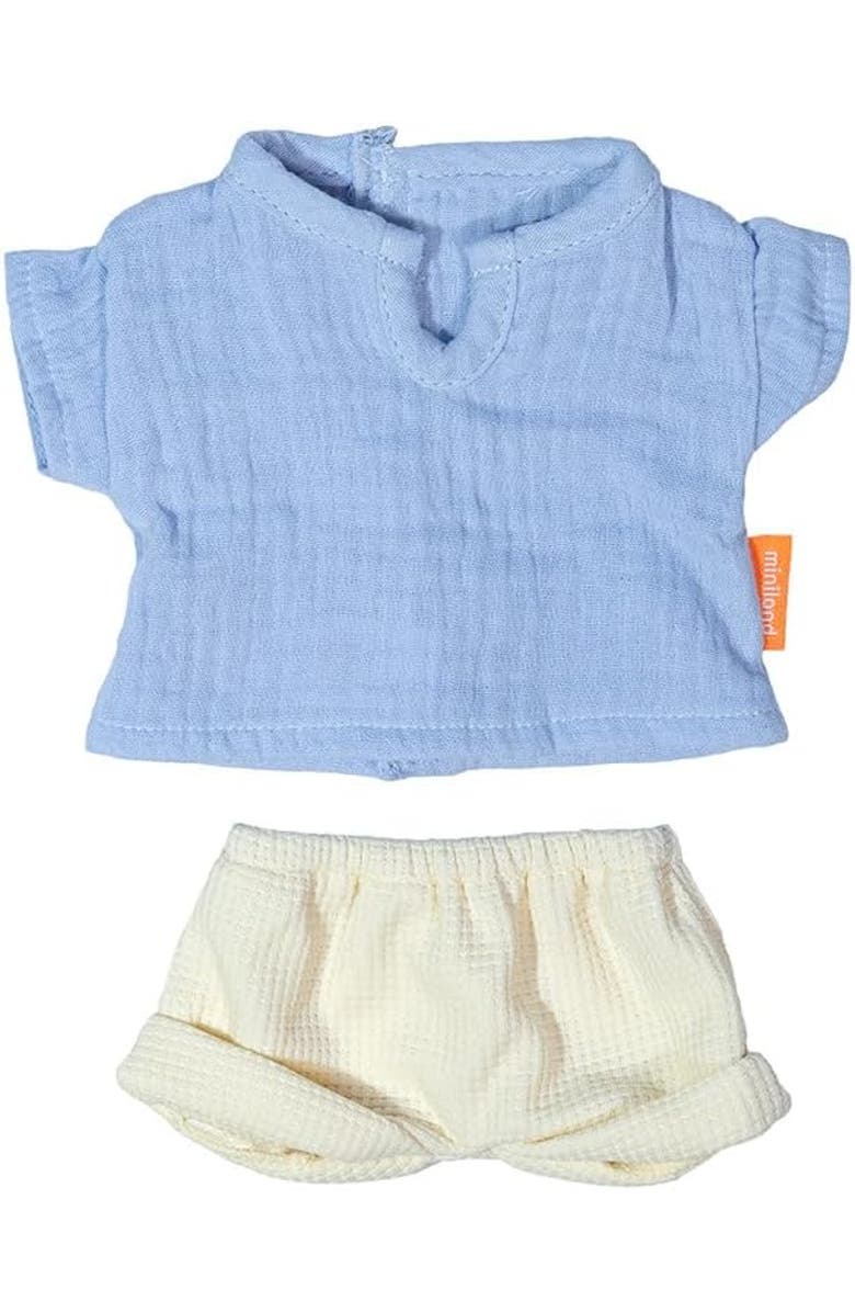 Miniland Doll Outfit for 12 5/8" Miniland Dolls, Main, color, Blue Multi