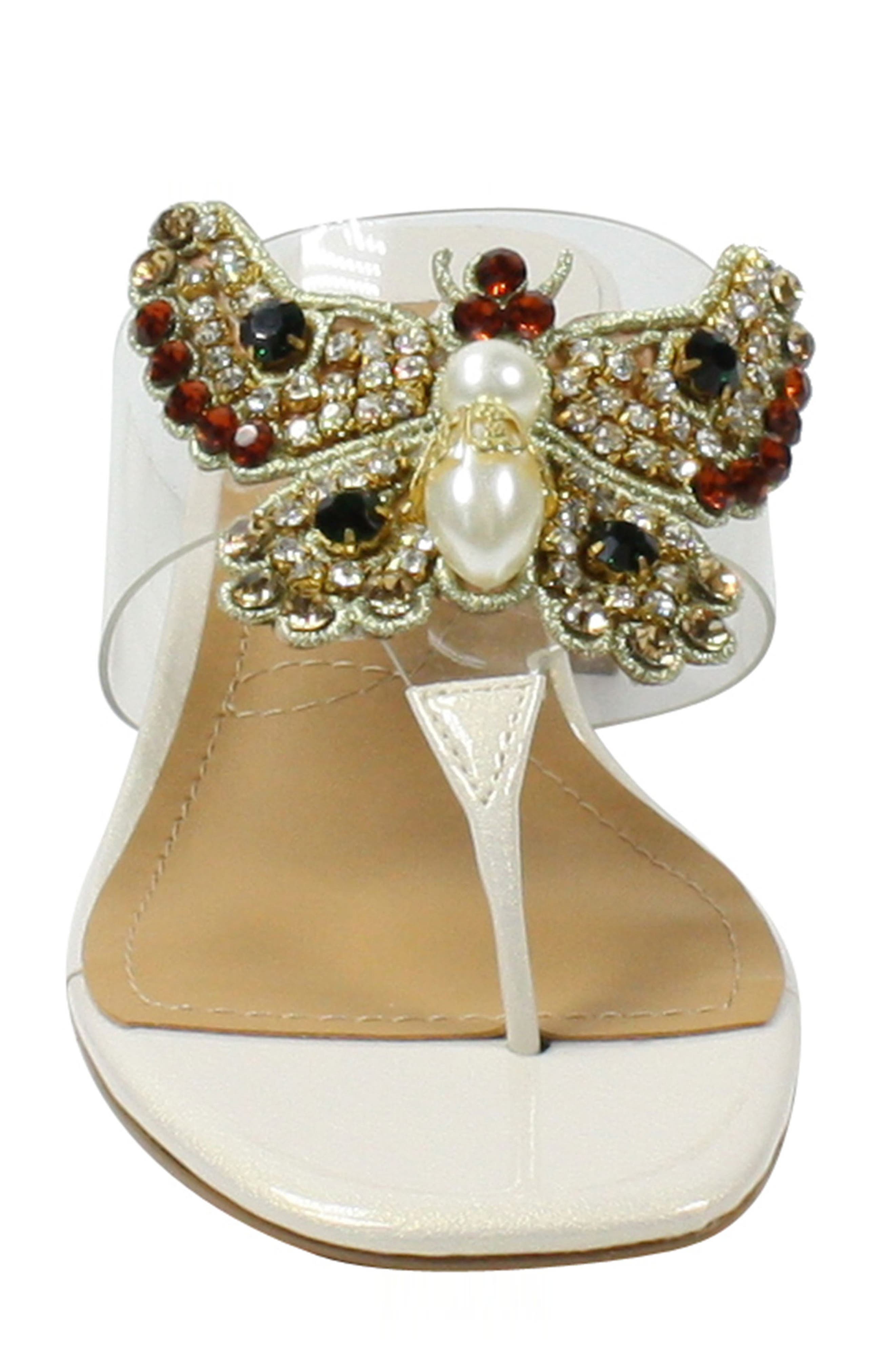 J. Reneé J.Renée Wynyard Embellished Flip Flop, Alternate, color, 