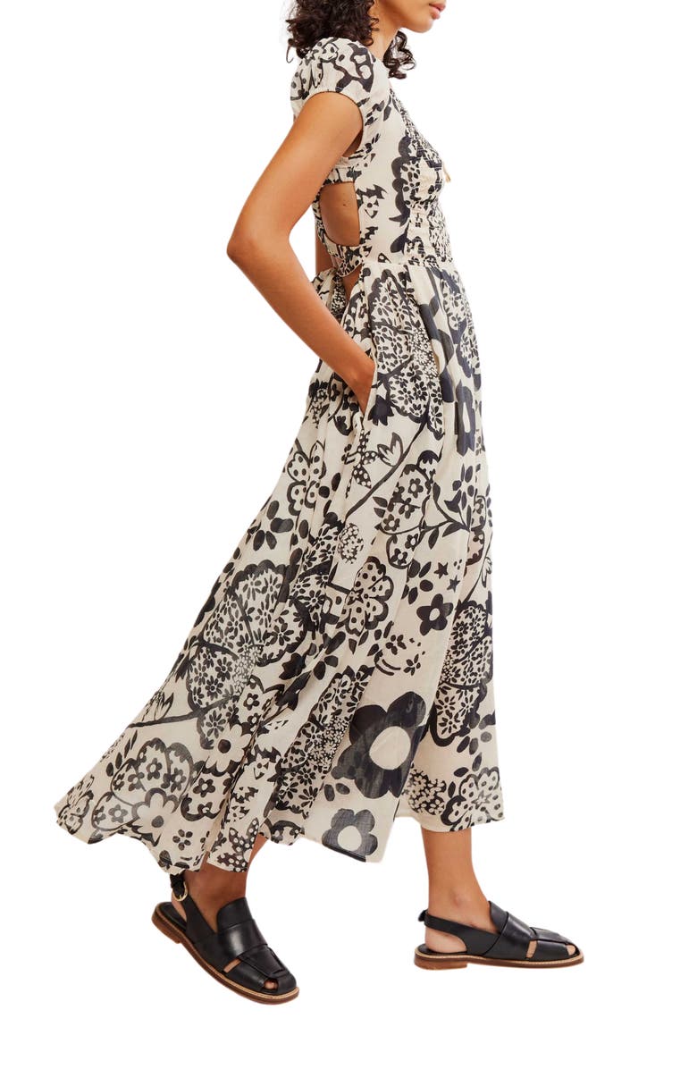 Free People Ultraviolet Maxi Dress, Alternate, color, Bright White Combo