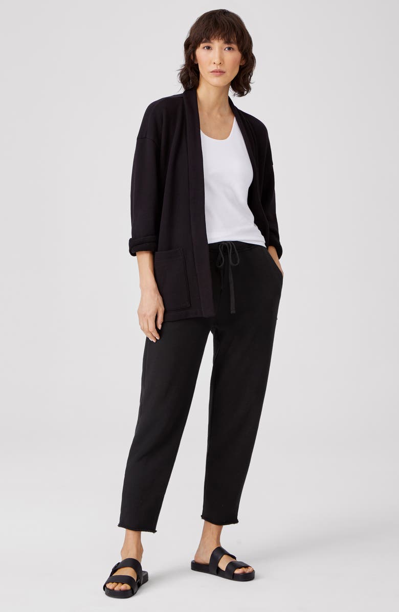 Eileen Fisher Tie Waist Crop Pants, Alternate, color, 