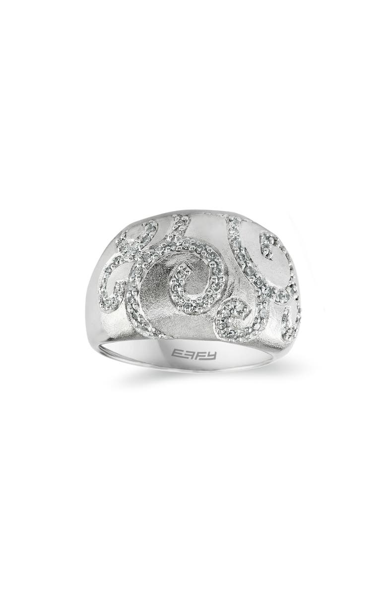 EFFY Sterling Silver Diamond Swirl Ring - 0.34 ctw, Alternate, color,