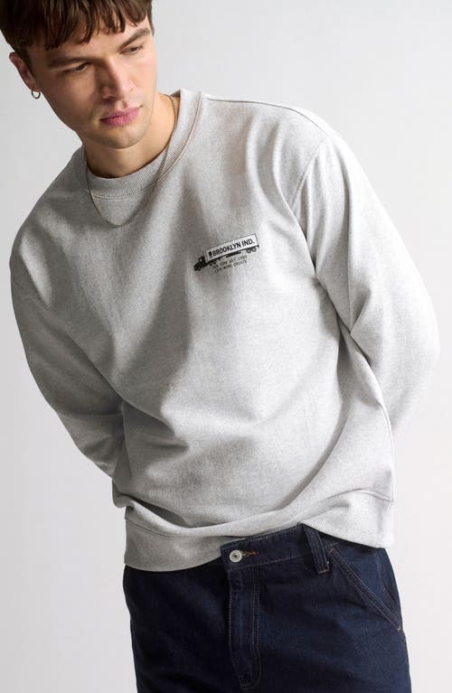 Brooklyn Industries Logo Crewneck Sweatshirt In White