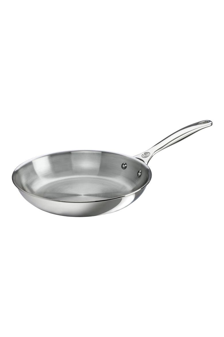 10 Inch Stainless Steel Fry Pan, Main, color, SILVER