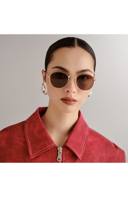 Le Specs Lost Legacy In Gold/brown Mono Pol