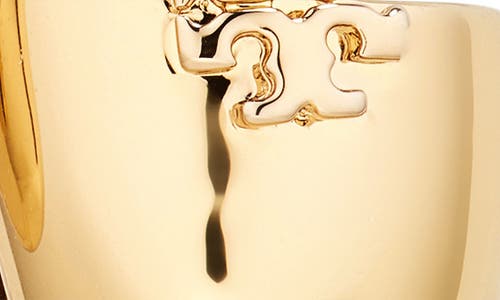 Tory Burch Small Wave Earrings In Light Brass