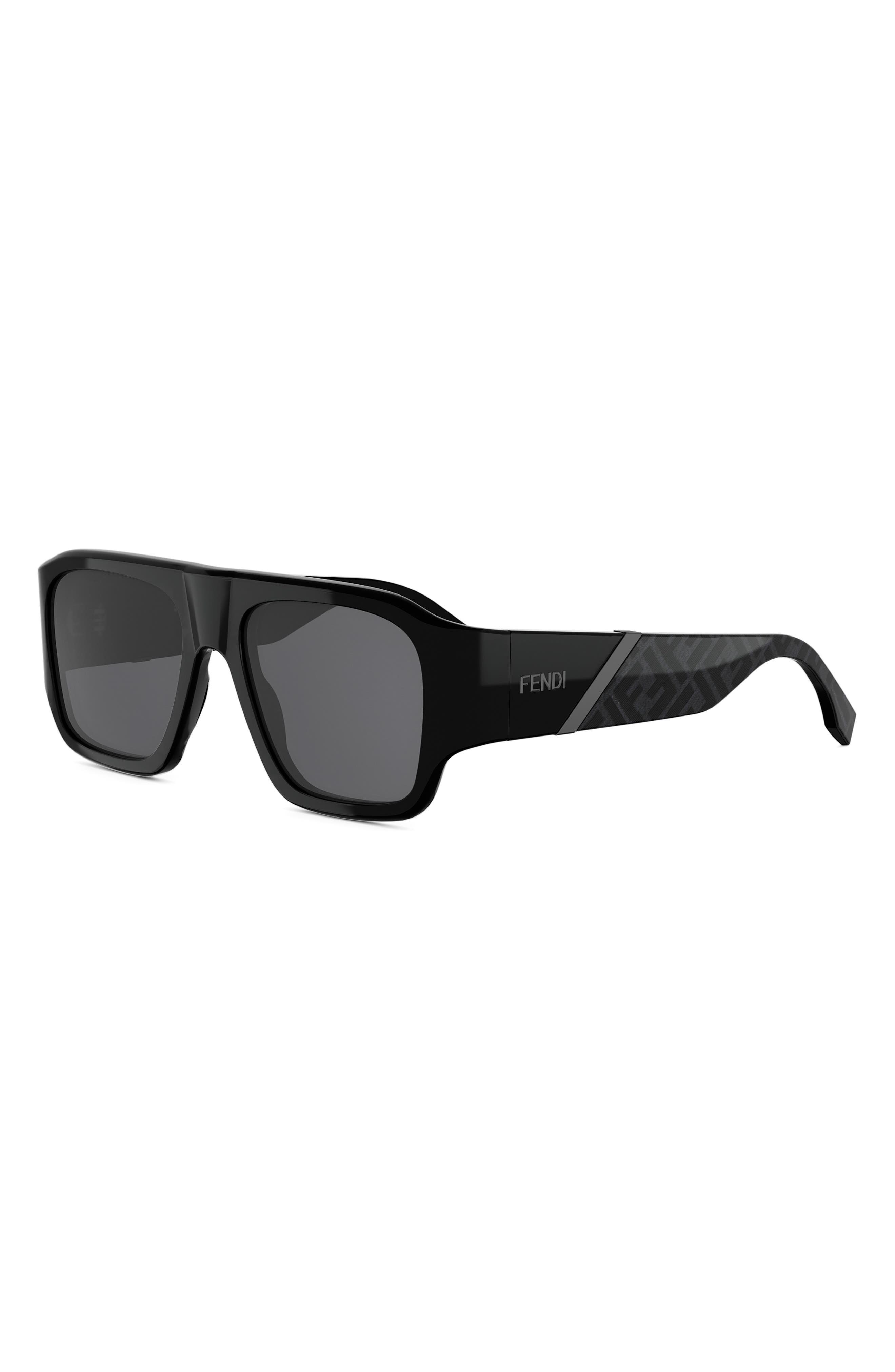 プティ Fendi Diagonal 54mm Rectangular Sunglasses (Men) | Nordstrom