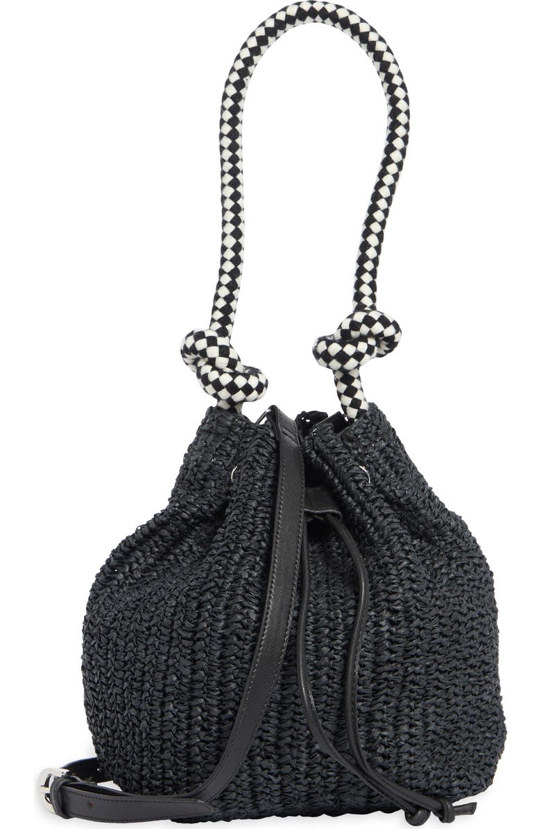 Collection XIIX Drawstring Bucket Bag, Main, color, Black