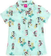 Disney Short Sleeve Button Down Shirt