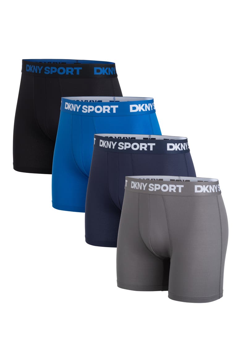 Ultralight Mesh Pack of 4 Boxer Briefs, Main, color, BLACK/ BLUE/ NAVAL/ CHARCOAL