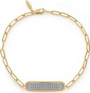 Gabriel & Co. Pavé Diamond Tag Bracelet
