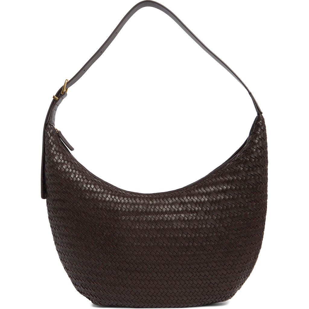 Madewell Essential Curve Shoulder Bag In Coffee Bean