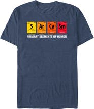 Lost Gods Men's Lost Gods The Elements Of Humor  Graphic T-Shirt