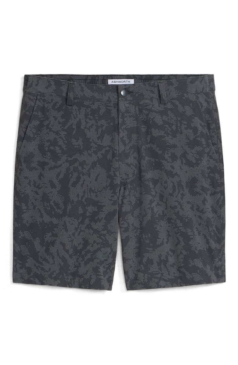 ASHWORTH GOLF Oslo Printed Short, Alternate, color, Asphalt