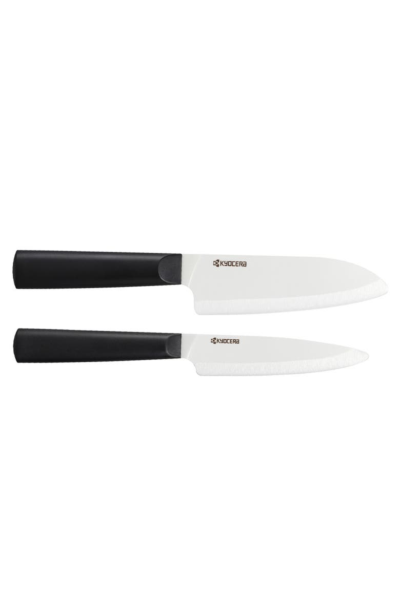 Kyocera INNOVATIONwhite<sup
®</sup
 2 Piece Ceramic Knife Set, Main, color, Black