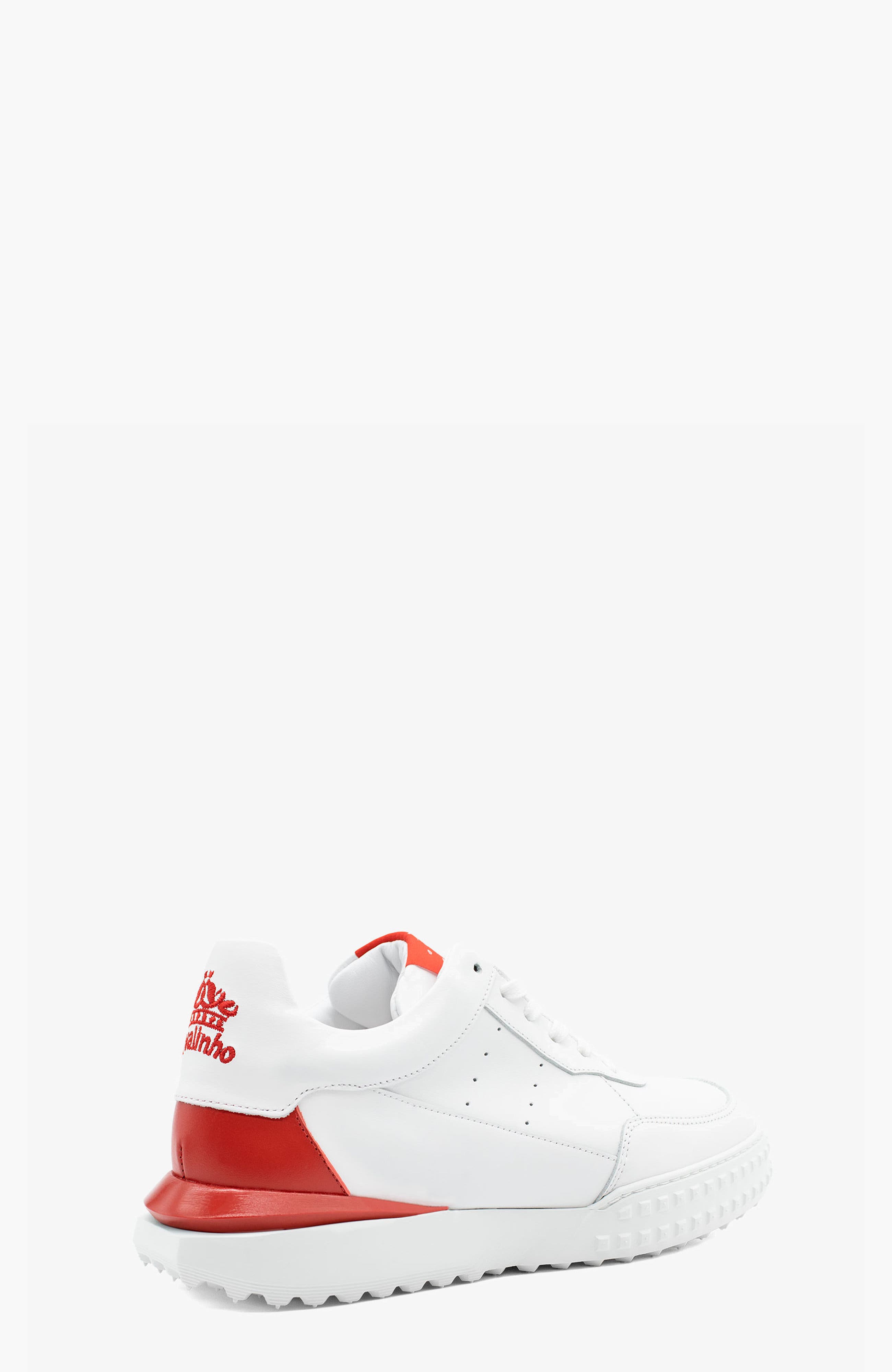 Authentic Leather Sneakers 02, Alternate, color, White / Red