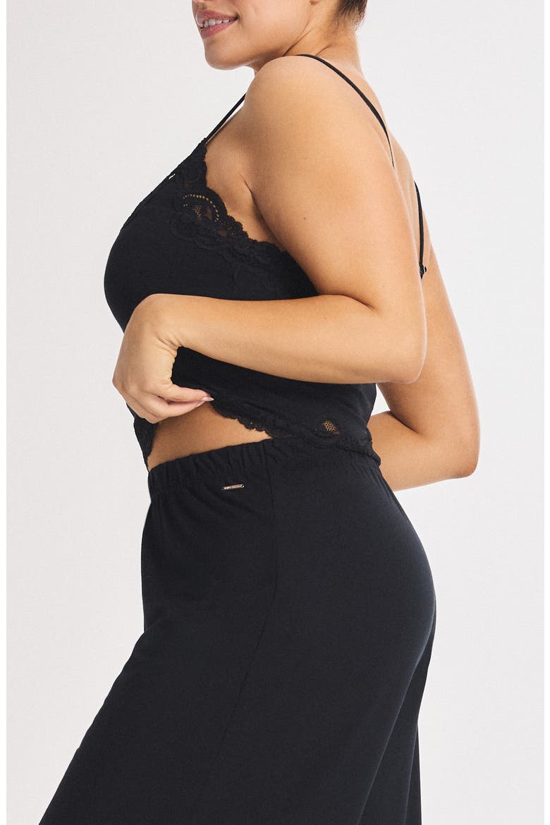 Swirly Girly Pajama Camisole, Alternate, color, BLACK CAVIAR