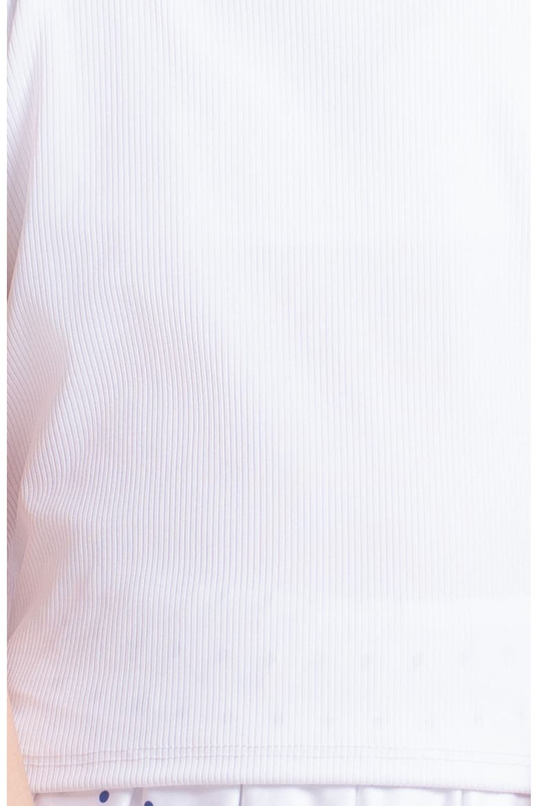 Girls' Rib Line Tank, Alternate, color, White