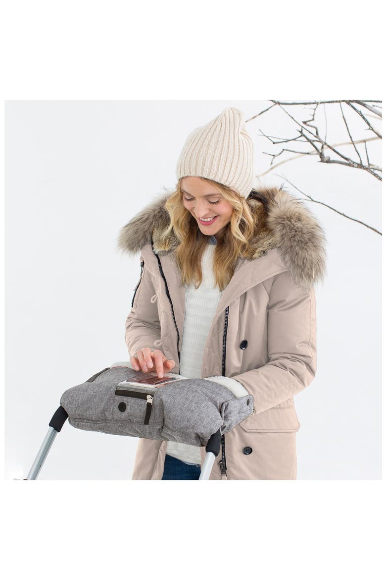 'Stroll & Go' Water Resistant Hand Muff, Alternate, color, HEATHER GREY