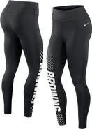 Nike Women's Nike Black Cleveland Browns Yard Line Crossover Leggings