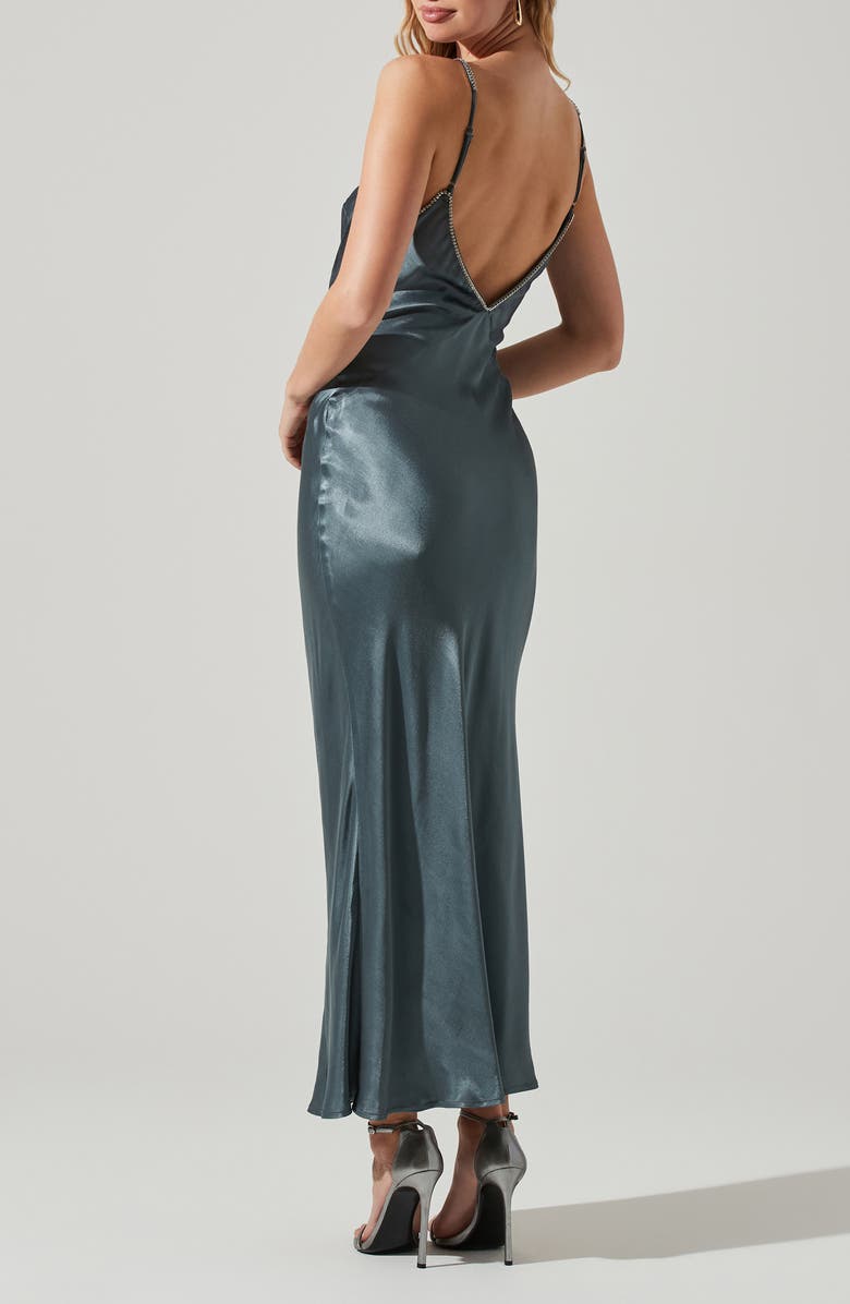 ASTR the Label Kathleen Embellished Satin Slipdress, Alternate, color,