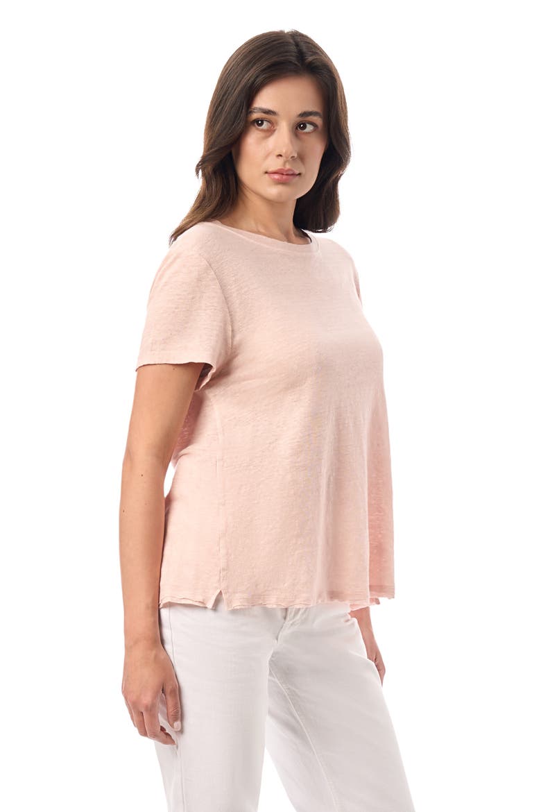 Linen Tee, Alternate, color, Blushing
