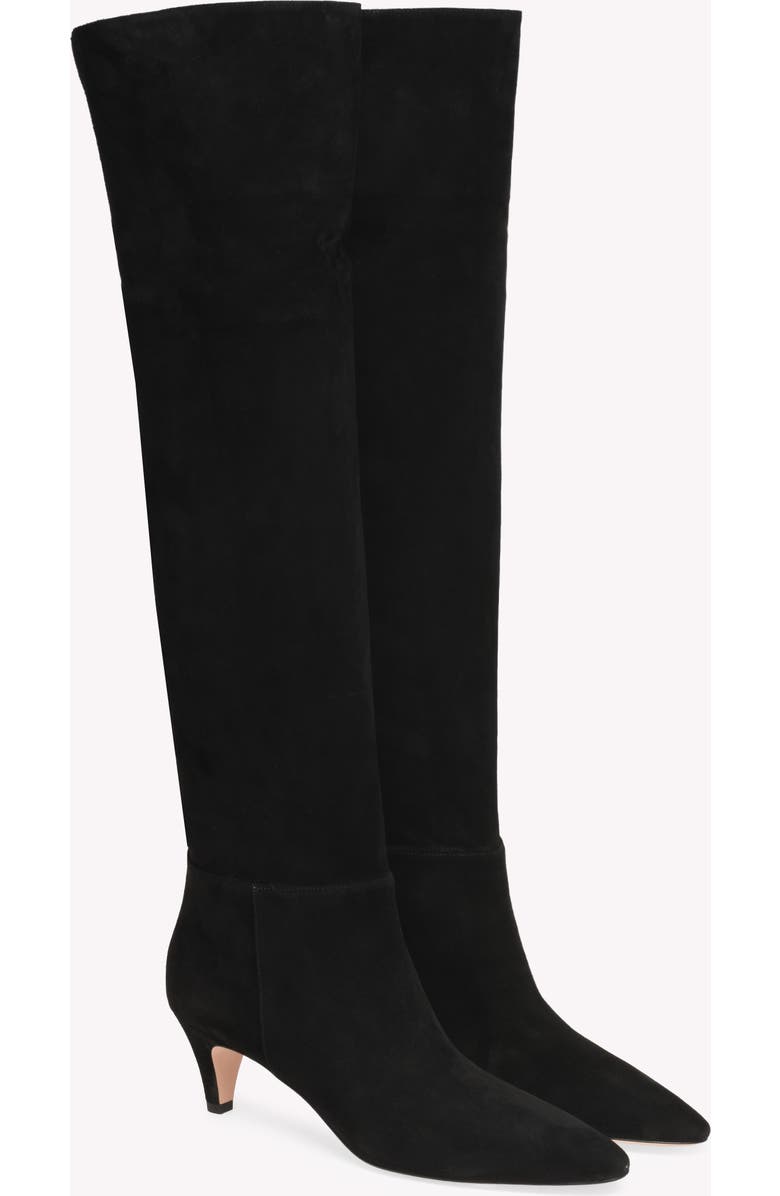 Gianvito Rossi Elise Boot 55, Alternate, color, Black Suede