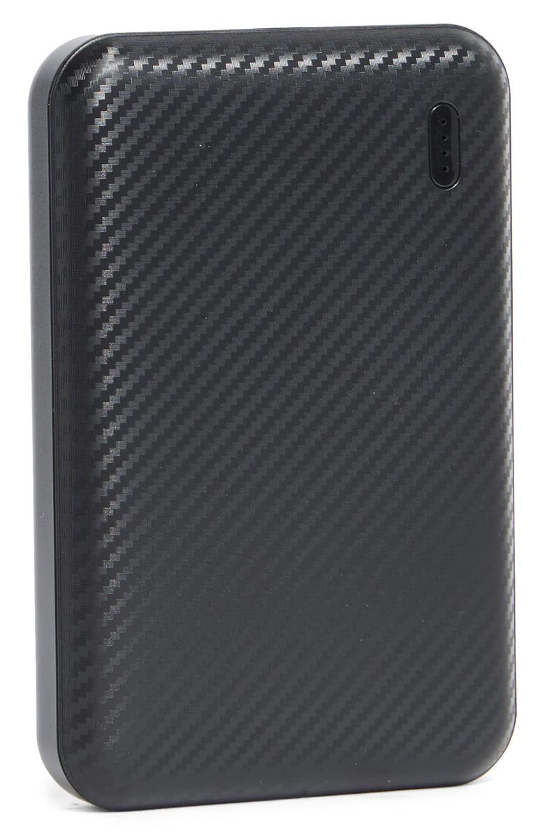 BROOKSTONE Carbon Fiber Power Bank, Main, color, 