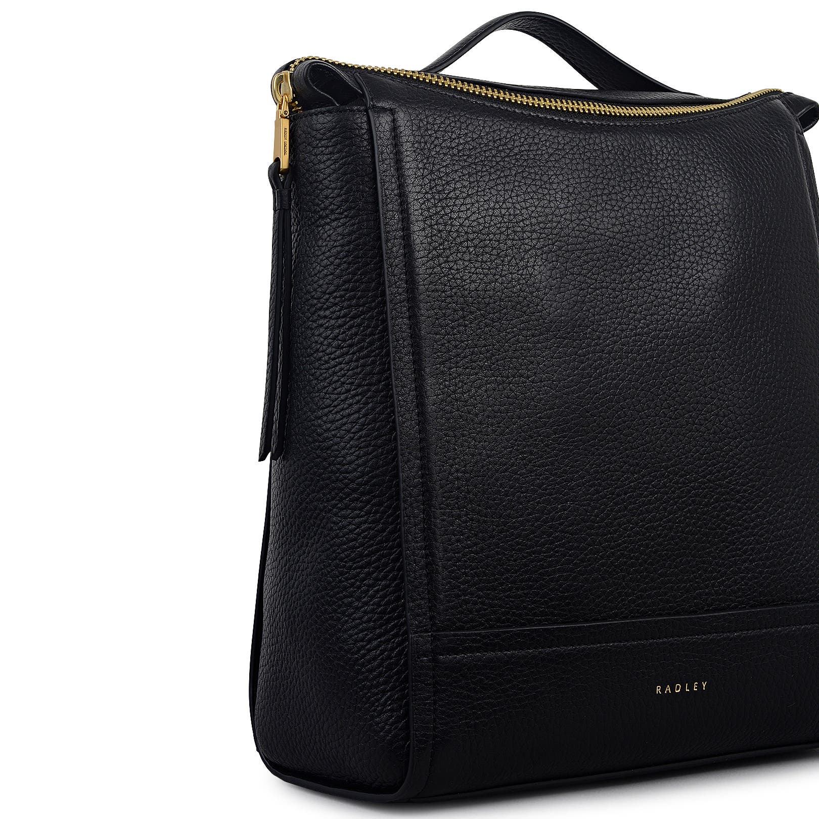 Radley Oak Street Small Ziptop Backpack, Alternate, color, Black