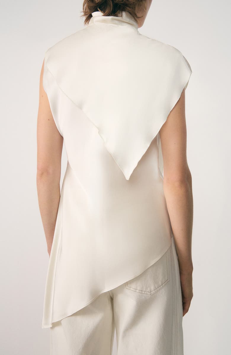 MANGO Asymmetric Satin Top, Alternate, color,