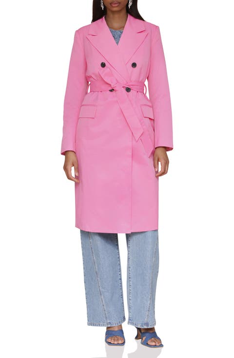 Water Resistant Double Breasted Trench Coat