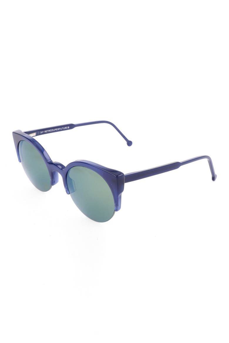 50mm Cat Eye Sunglasses, Alternate, color, BLUE
