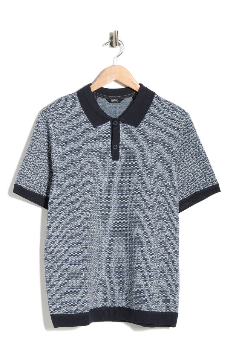 Wenzely Knit Polo, Main, color, NAVY COMBO