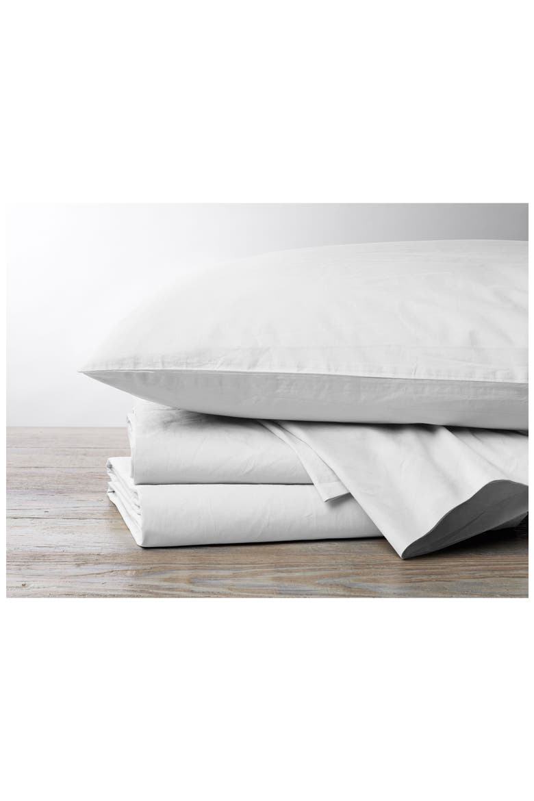 300 Thread Count Organic Cotton Percale Pillowcases, Main, color, ALPINE WHITE