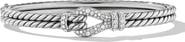David Yurman Thoroughbred Loop Bracelet with Pavé Diamonds, 5.5mm