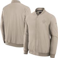 FANATICS Men's Fanatics Tan Toronto Maple Leafs Authentic Pro Road Lightweight Full-Zip Bomber Jacket