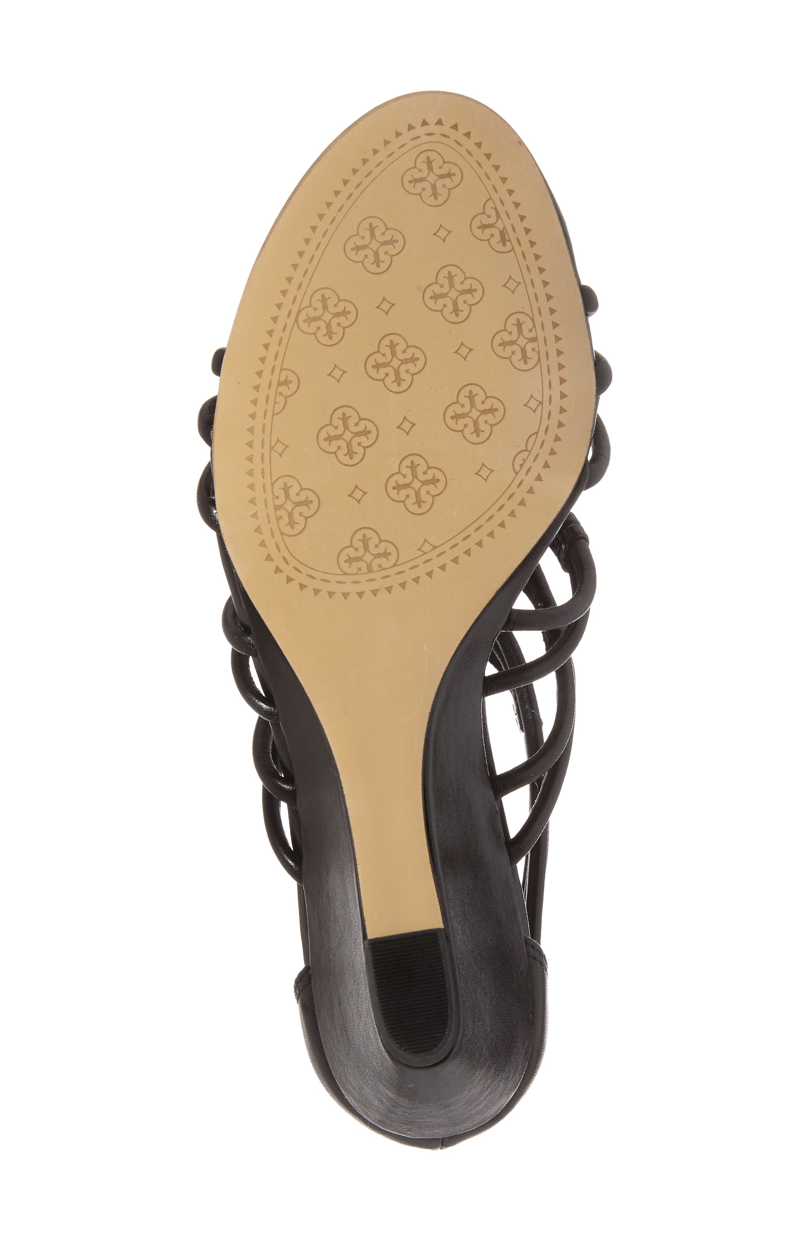 Isolá Floral Strappy Wedge Sandal, Alternate, color, 