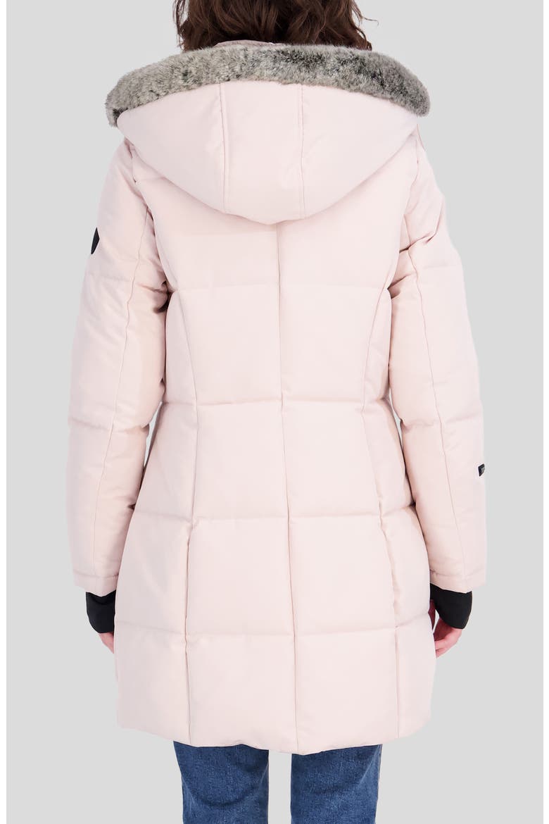 Water Resistant Faux Fur Trim Puffer Jacket, Alternate, color, PS3
