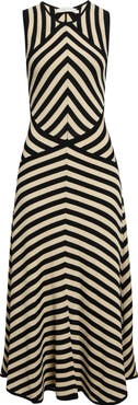 Zimmermann Valiant Deco Stripe Rib Sweater Dress