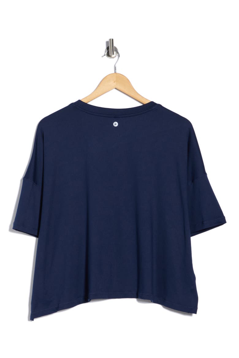 Supersoft Day One Boxy High-Low T-Shirt, Alternate, color, NAVAL BLUE