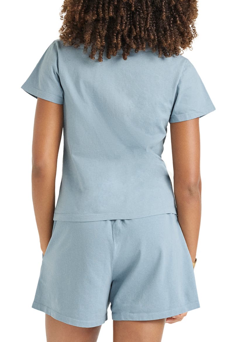 Coast Fitted Cotton T-Shirt, Alternate, color, DUSK BLUE