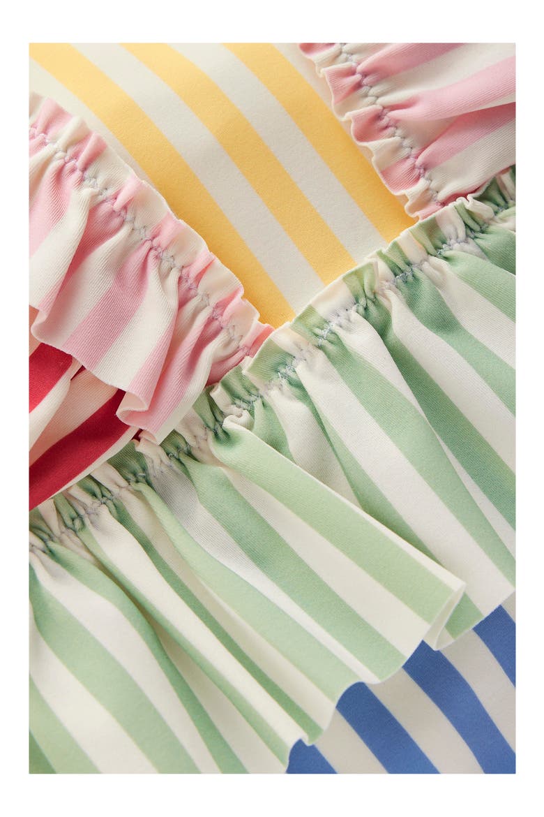 Kids' Frill Peplum One-Piece Swimsuit, Alternate, color, HOTCHPOTCH STRIPE